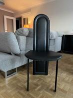 8 Italiaanse zwarte leren eetkamerstoelen, Huis en Inrichting, Stoelen, Ophalen, Gebruikt, Zwart, Vijf, Zes of meer stoelen