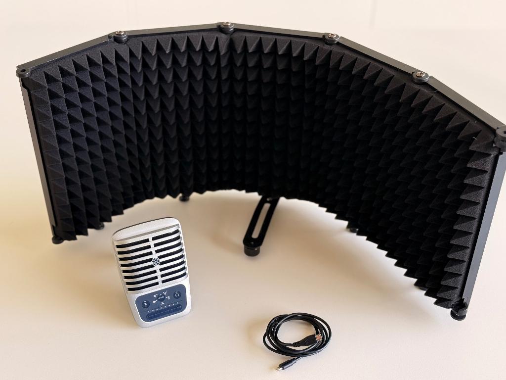 Shure MV51 Motiv condensor microfoom + reflectiefilter, Musique & Instruments, Microphones, Comme neuf, Micro studio, Enlèvement ou Envoi