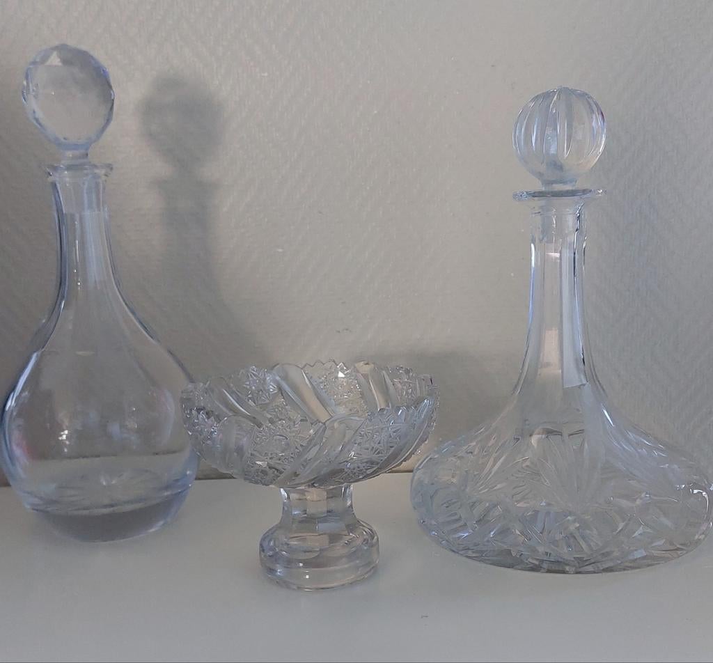 Kristallen karaffen, Antiek en Kunst, Antiek | Glaswerk en Kristal, Ophalen of Verzenden