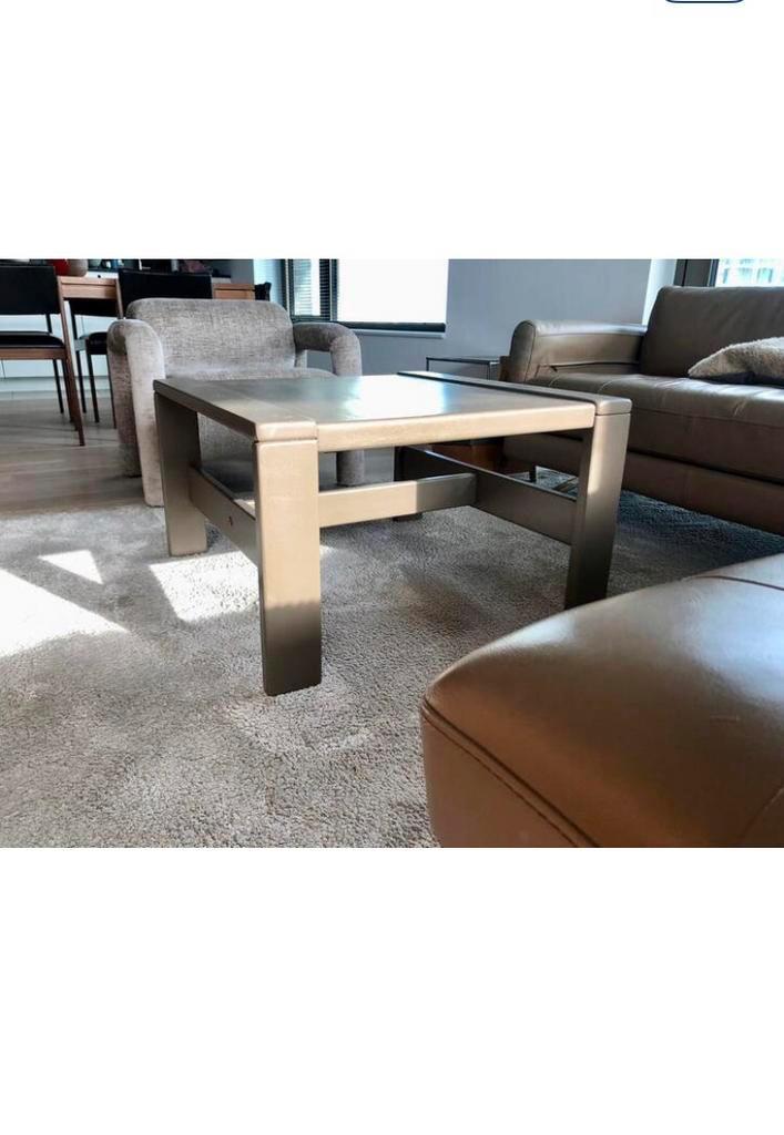 Robuuste salontafel jaren’70 -> KOOPJE!!!, Huis en Inrichting, Tafels | Salontafels, Vierkant, Grenenhout, Ophalen