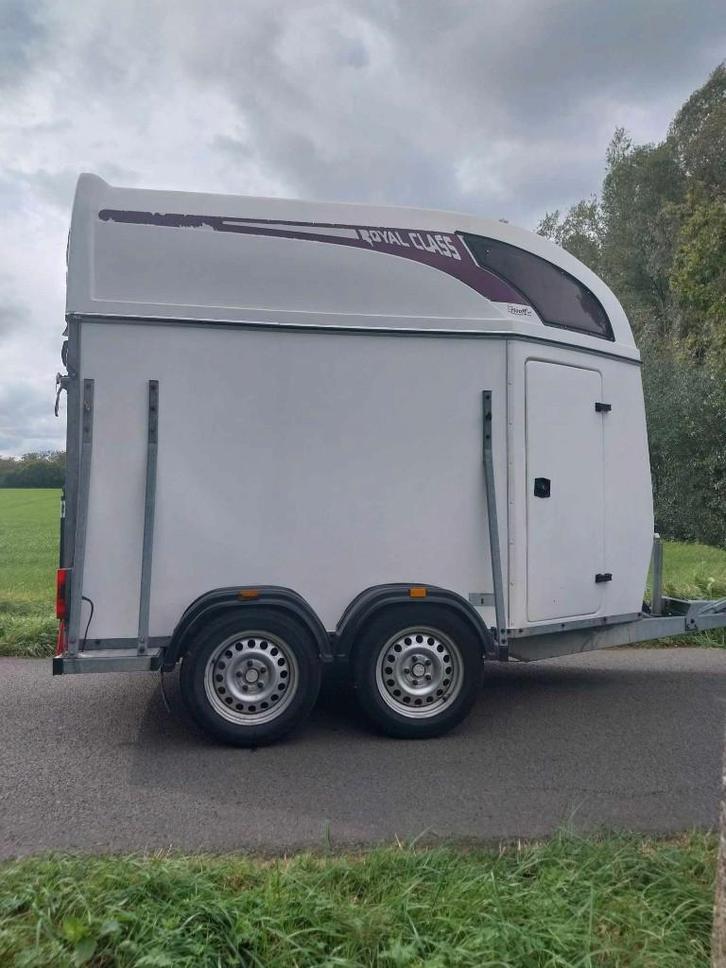 ATEC 2-paardstrailer, Animaux & Accessoires, Chevaux & Poneys | Semi-remorques & Remorques, Utilisé, Remorque 2 chevaux, Bois