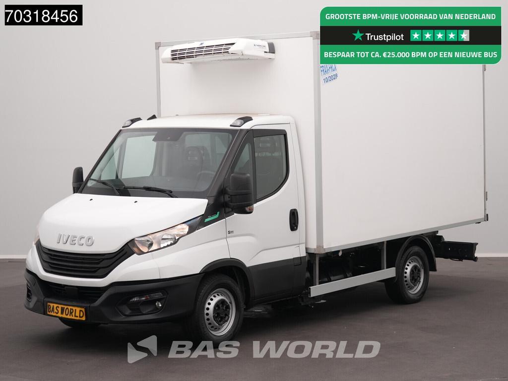 Iveco Daily 35S14 3.0L CNG Zijdeur Koelwagen Thermo King V-3, Auto's, Gebruikt, Euro 6, 4 cilinders, Wit