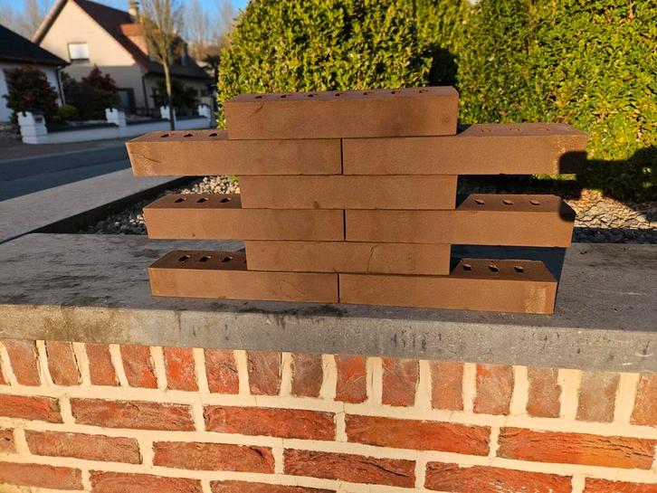 7 palletten bruine gevelstenen of bakstenen, Bricolage & Construction, Briques, Enlèvement