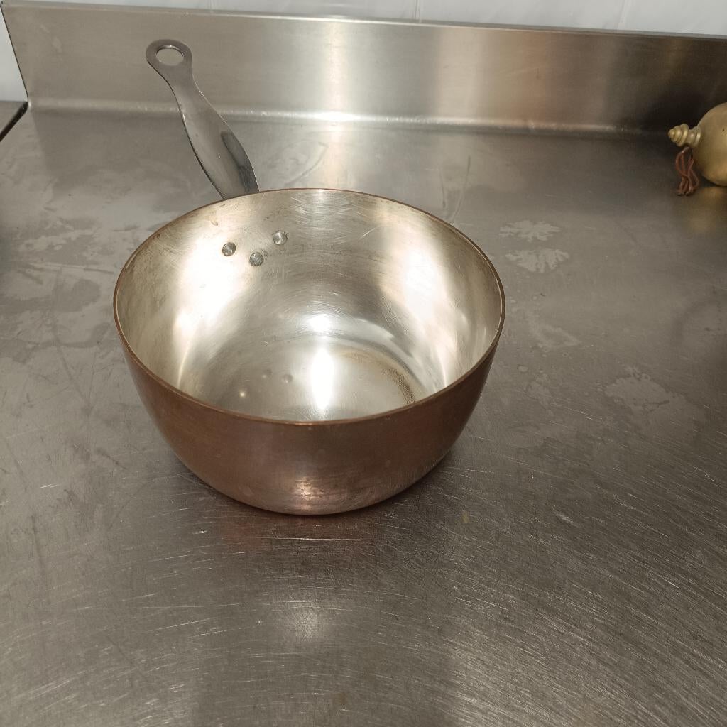 koperen pot, Huis en Inrichting, Keuken | Potten en Pannen, Gebruikt, Pot, Bus of Blik, Overige materialen, Keramische plaat, Ophalen of Verzenden