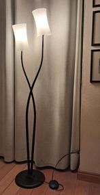 Lampadaire métal et verre avec dimmer, Enlèvement, Verre