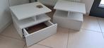 2 Nachtkastjes met lade, Moins de 55 cm, Comme neuf, Moins de 45 cm, Enlèvement