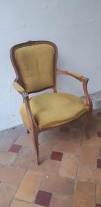 Fauteuil corbeille vintage de style Louis XV, Maison & Meubles, Chaises