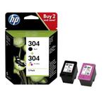 HP 304 zwarte en kleureninktcartridge, nieuw, Verzenden, Nieuw, HP