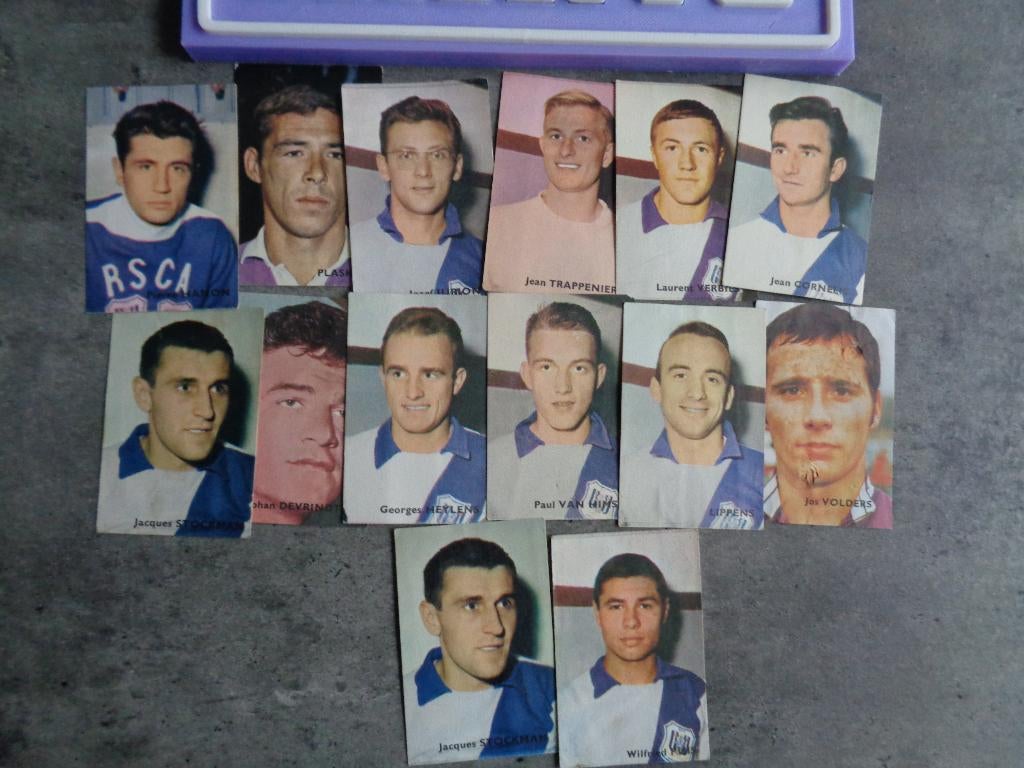 VOETBAL PRENTEN ANDERLECHT RSC sixties 60s 14x, Verzenden