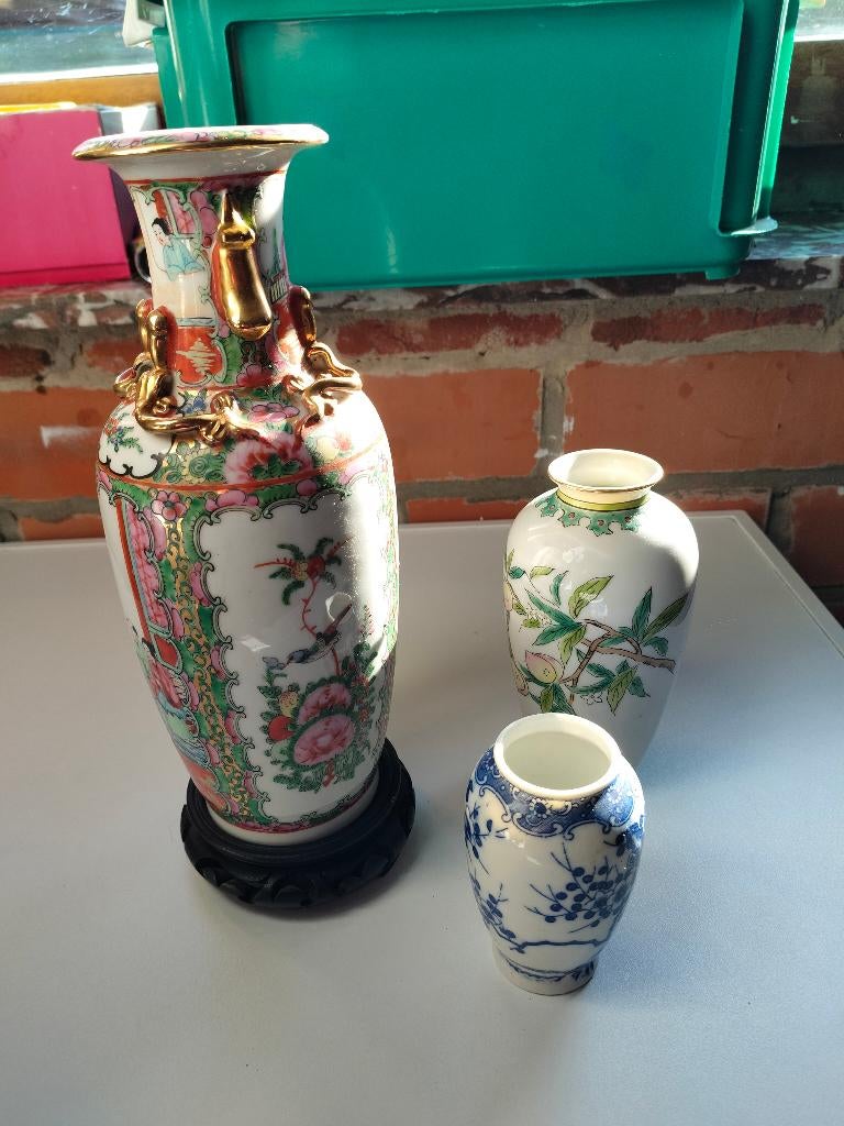 vases chinois x3, Antiquités & Art, Enlèvement
