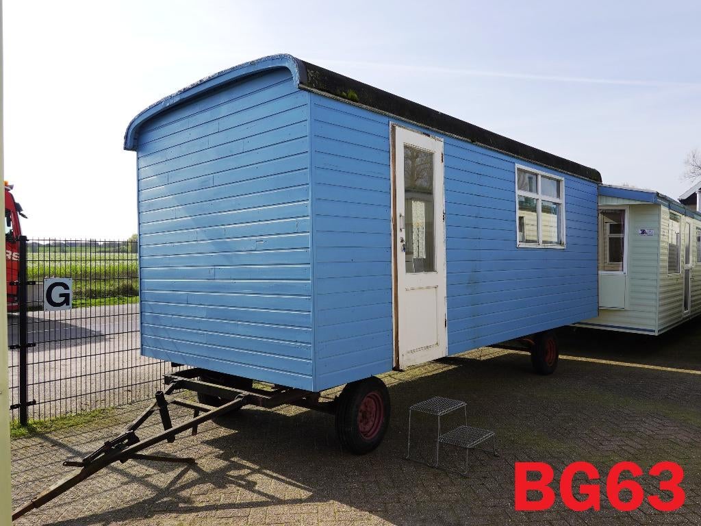 Leuke pipowagen met retro interieur voor verhuur of B&B, Caravans en Kamperen, Stacaravans, tot en met 2, Ophalen