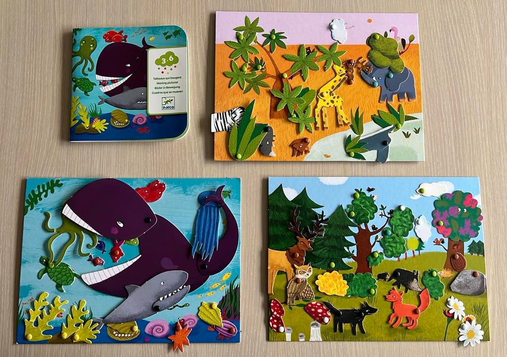 Djeco - bewegende bouwplaat, Ophalen of Verzenden, Zo goed als nieuw, Puzzelen