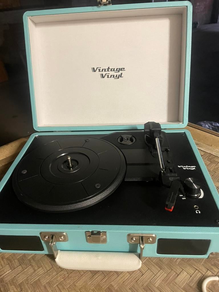 Vintage vynil platenspeler, TV, Hi-fi & Vidéo, Tourne-disques, Enlèvement, Comme neuf, Tourne-disque