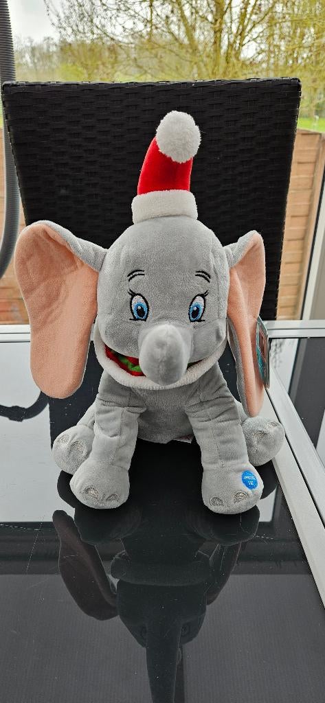 Peluche de Noël Disney Dumbo Musical, Enlèvement ou Envoi, Bambi ou Dumbo, Neuf, Peluche