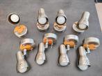 Opbouwspots 8 stuks Lucide - fitting E14, Maison & Meubles, Lampes | Spots, Enlèvement