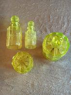 Val Saint Lambert toiletstel 1935 Uranium glas, Enlèvement