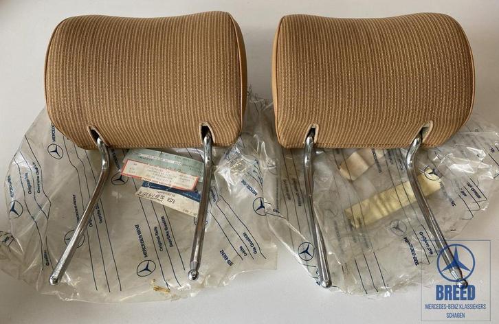 NOS hoofdsteun achter L+R dattel voor Mercedes-Benz W123, Auto-onderdelen, Interieur en Bekleding, Mercedes-Benz, Nieuw, Ophalen of Verzenden
