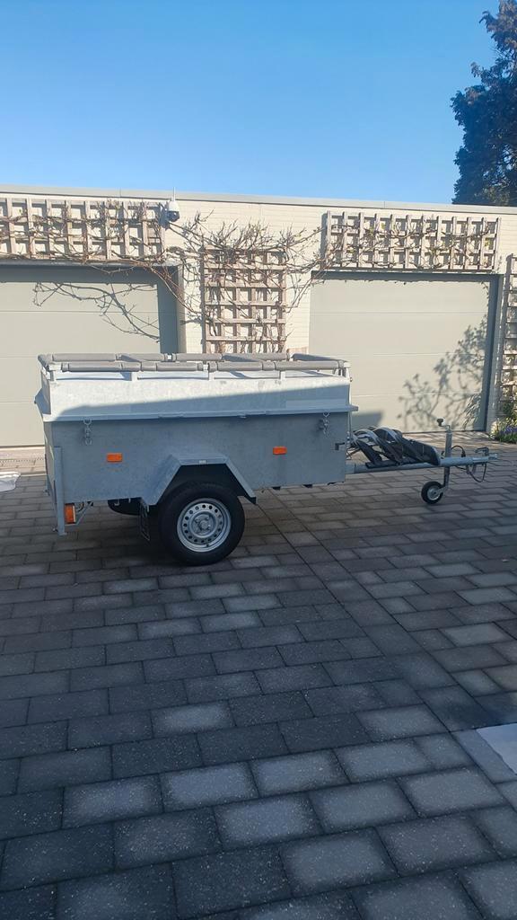 Zeer handige bagage aanhangwagen met fietsrek!, Auto diversen, Aanhangers en Bagagewagens, Gebruikt, Ophalen