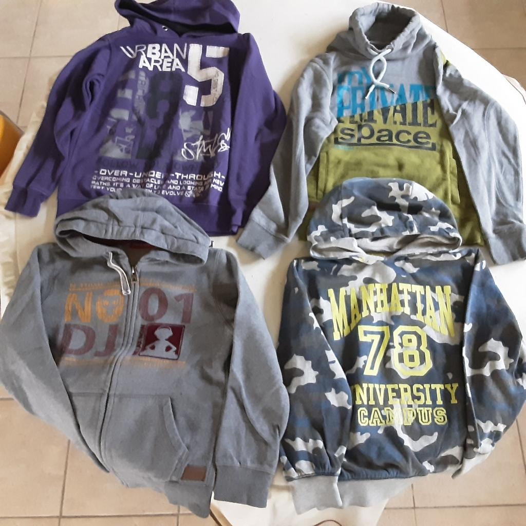 4 sweaters maat 140, Ophalen of Verzenden, Gebruikt
