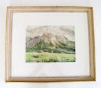 Aquarel J. Verbruggen Franck - Vintage Schilderij, Antiek en Kunst, Kunst | Schilderijen | Klassiek, Ophalen of Verzenden