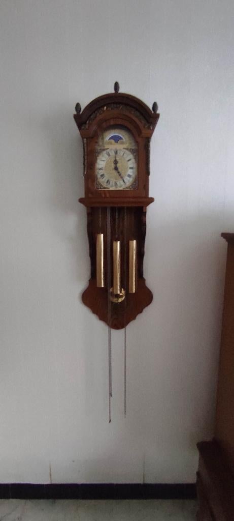 Klok met gewichten, dag nacht aanduiding, Ophalen