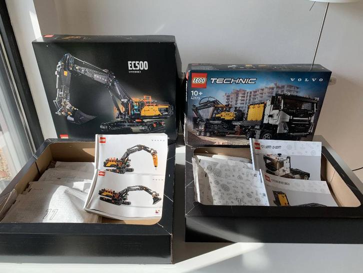 Lego technic Volvo EC500 & Volvo FMX & EC 230, Hobby en Vrije tijd, Modelbouw | Auto's en Voertuigen, Zo goed als nieuw, Overige typen