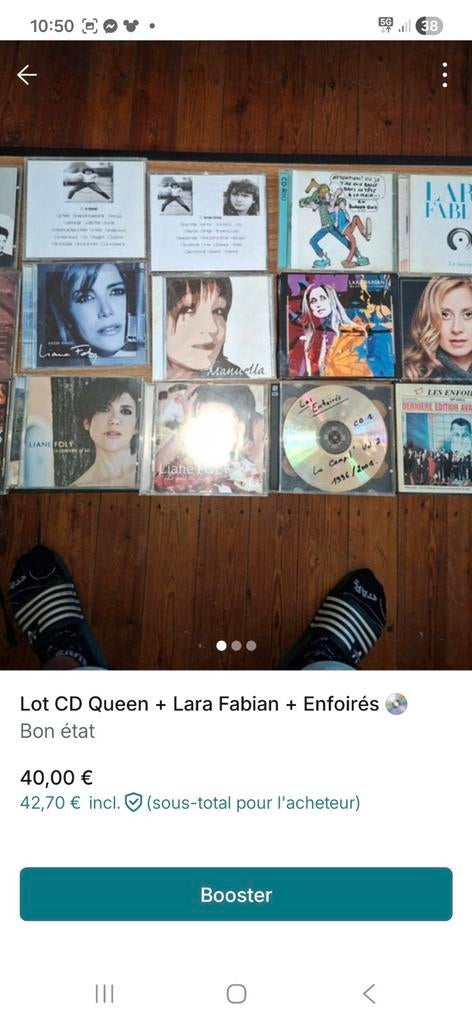 Plus d’une quarantaine de cd, Ophalen