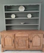 Buffet & vaisselier en chêne blanchi, Maison & Meubles, Armoires | Buffets, Chêne