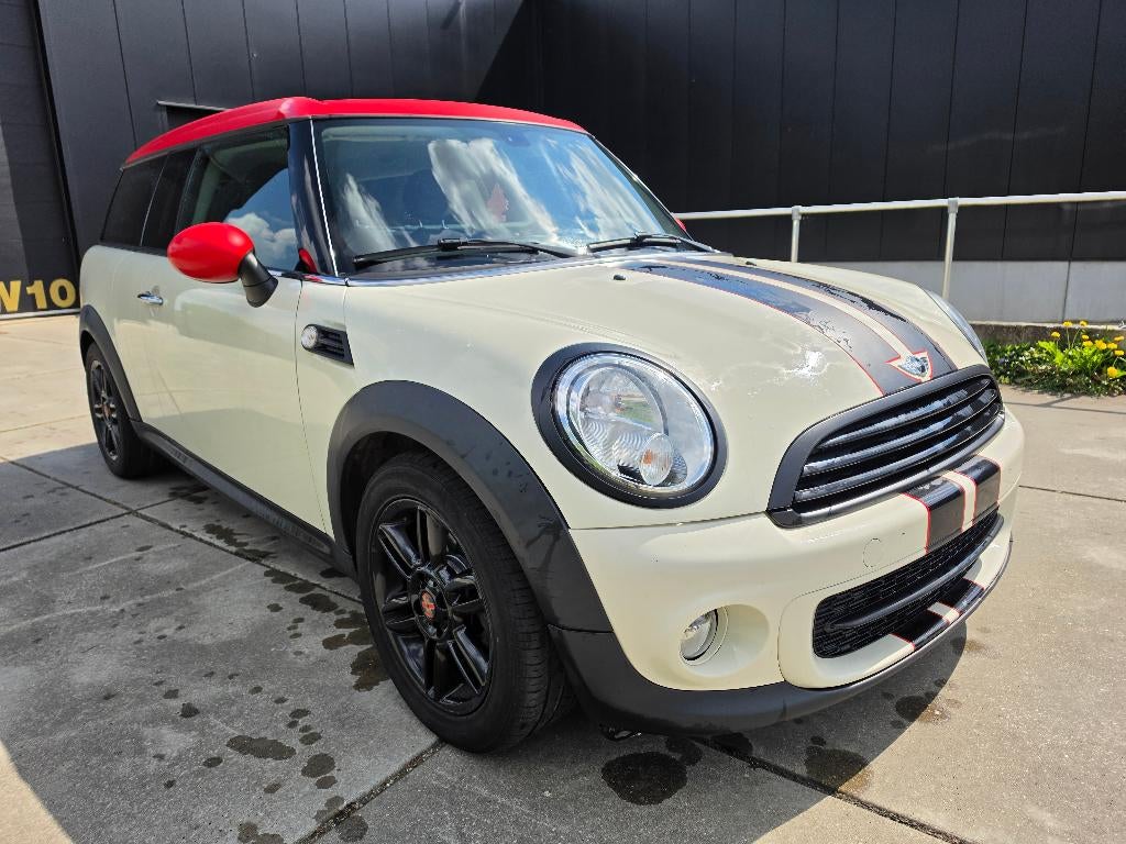 Mini Cooper One Clubman 1.6d 2014 Airco + Garantie, Auto's, Euro 5, Wit, Electronic Stability Program (ESP), Bedrijf