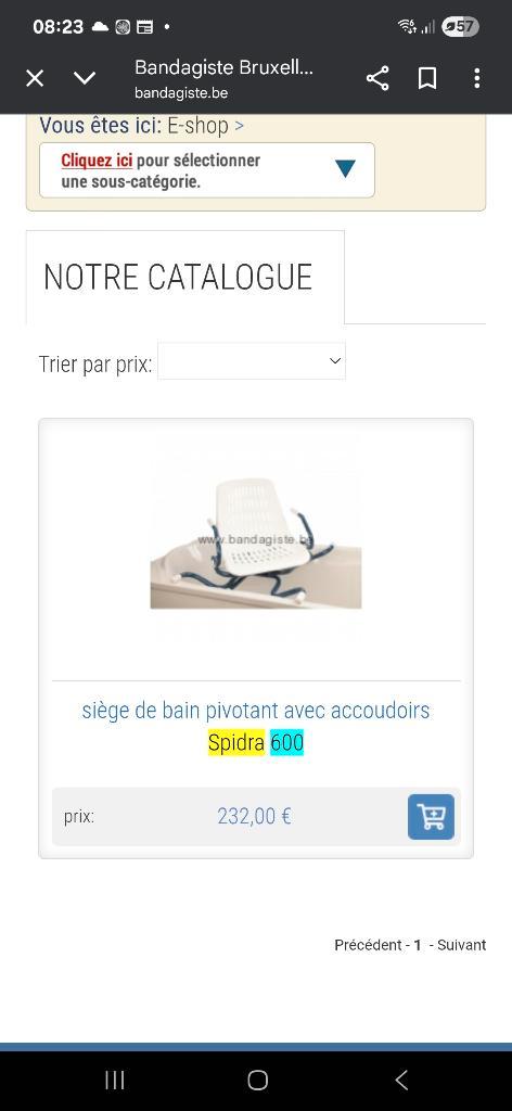 Siège de bain PMR neuf, Divers, Matériel Infirmier, Neuf, Enlèvement