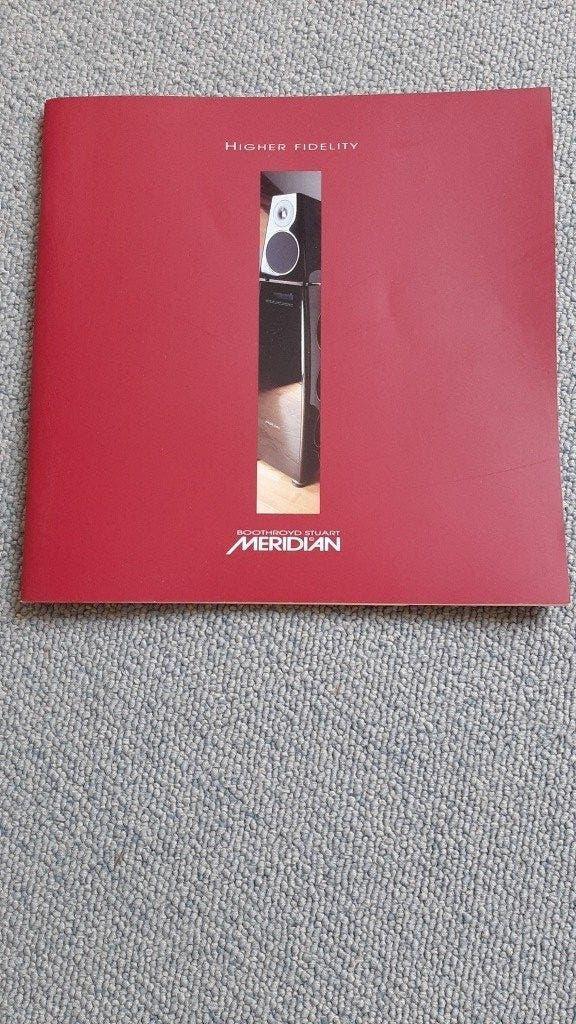 Vintage luxe Meridian catalogus in Nieuwstaat (jaar 2002), Ophalen of Verzenden, Nieuw, Tuner of Radio, Losse componenten