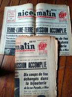 2 exemplaren in de krant Nice-Matin van 25 juli 1969, Ophalen, 1960 tot 1980, Krant