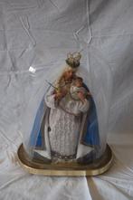 vintage Maria-beeld met het Kind Jezus onder stolp, Antiek en Kunst, Ophalen
