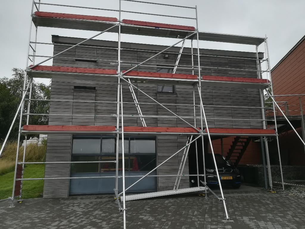 Echafaudage, Bricolage & Construction, Échafaudages, Enlèvement ou Envoi, Comme neuf, Échafaudage de façade, 5 mètres de hauteur ou plus