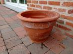 Mooie terracotta bloempot, Tuin en Terras, Rond, Zo goed als nieuw, Minder dan 40 cm, Terracotta