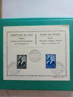 Carte souvenir premier jour 1937, Avec timbre, Enlèvement ou Envoi, Affranchi, Oblitération 1er jour