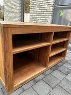 Teak TV meubel, Ophalen, Gebruikt, 100 tot 150 cm, Minder dan 100 cm