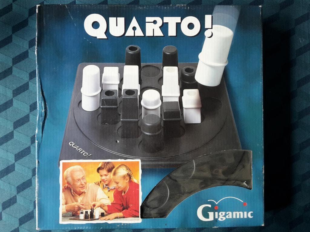 Leuk spel Quarto, 2 spelers, Gigamic, prima staat, + 1 promo, Een of twee spelers, Ophalen of Verzenden, Zo goed als nieuw, Gigamic