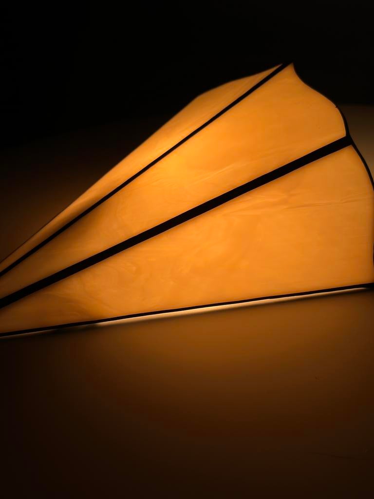 Set van drie Tiffany wandlampen, Ophalen, Zo goed als nieuw, Glas