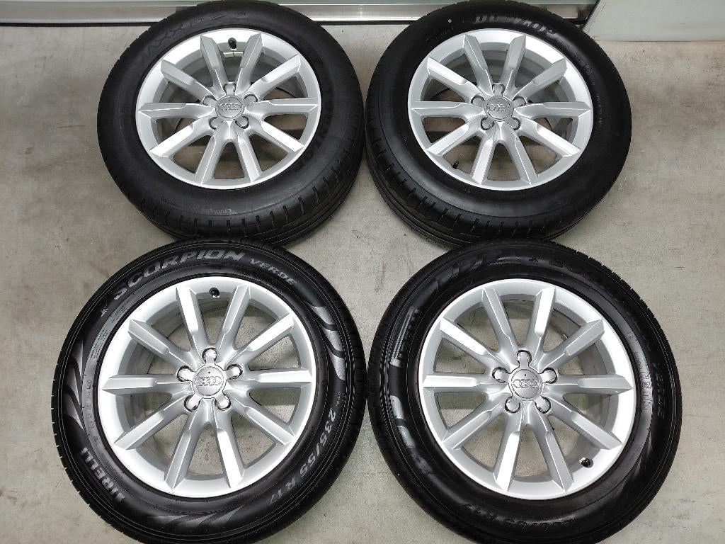 Originele 17 inch velgen met zomerbanden Audi Q3, Auto-onderdelen, Banden en Velgen, Banden en Velgen, Zomerbanden, 17 inch, 235 mm