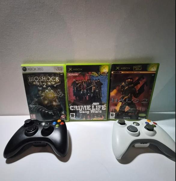 Lot xbox - 2 Xbox 360 manette - Crime Life Gang Wars+Halo 2, Consoles de jeu & Jeux vidéo, Jeux | Xbox 360, Utilisé, Aventure et Action