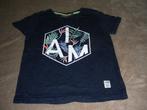Donkerblauw t-shirt korte mouwen 'IAM', merk : Iam, maat 122, Kinderen en Baby's, Kinderkleding | Maat 122, Ophalen of Verzenden