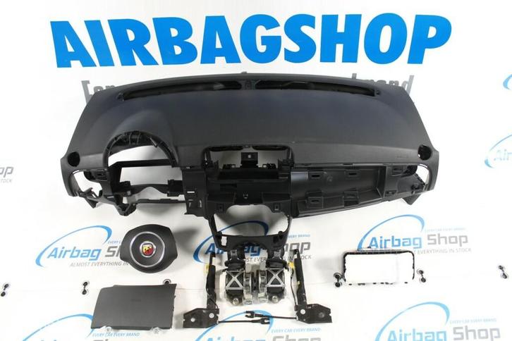 Airbag kit Tableau de bord noir volant Abarth Fiat 500, Auto-onderdelen, Dashboard en Schakelaars
