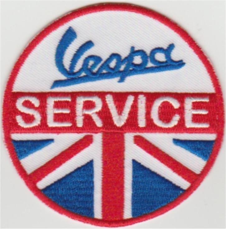 Vespa Service stoffen opstrijk patch embleem #23, Motoren, Accessoires | Overige, Nieuw, Verzenden