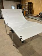 Table de prise de vue professionnelle + 3 fonds - 240x130cm, Ophalen, Zo goed als nieuw