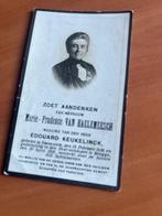 Rouwkaart M. Van Haelemeesch  Zwevezele 1856 + Brugge 1931, Verzenden, Rouwkaart