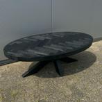 Table basse en bois de manguier 130 cm avec pied Matrix, Comme neuf, 100 à 150 cm, Rectangulaire, 50 à 100 cm