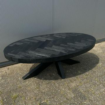 Table basse en bois de manguier 130 cm avec pied Matrix