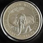 Zilveren kilomunt Somalia elephant 2021 999 zilver, Ophalen of Verzenden, Zilver