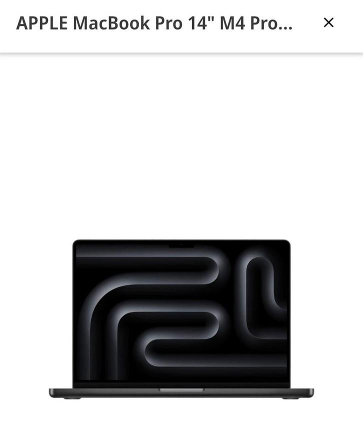 Macbook pro m4pro 24GB 512GB 14 inch, Computers en Software, Apple Macbooks, Nieuw, MacBook Pro, Ophalen